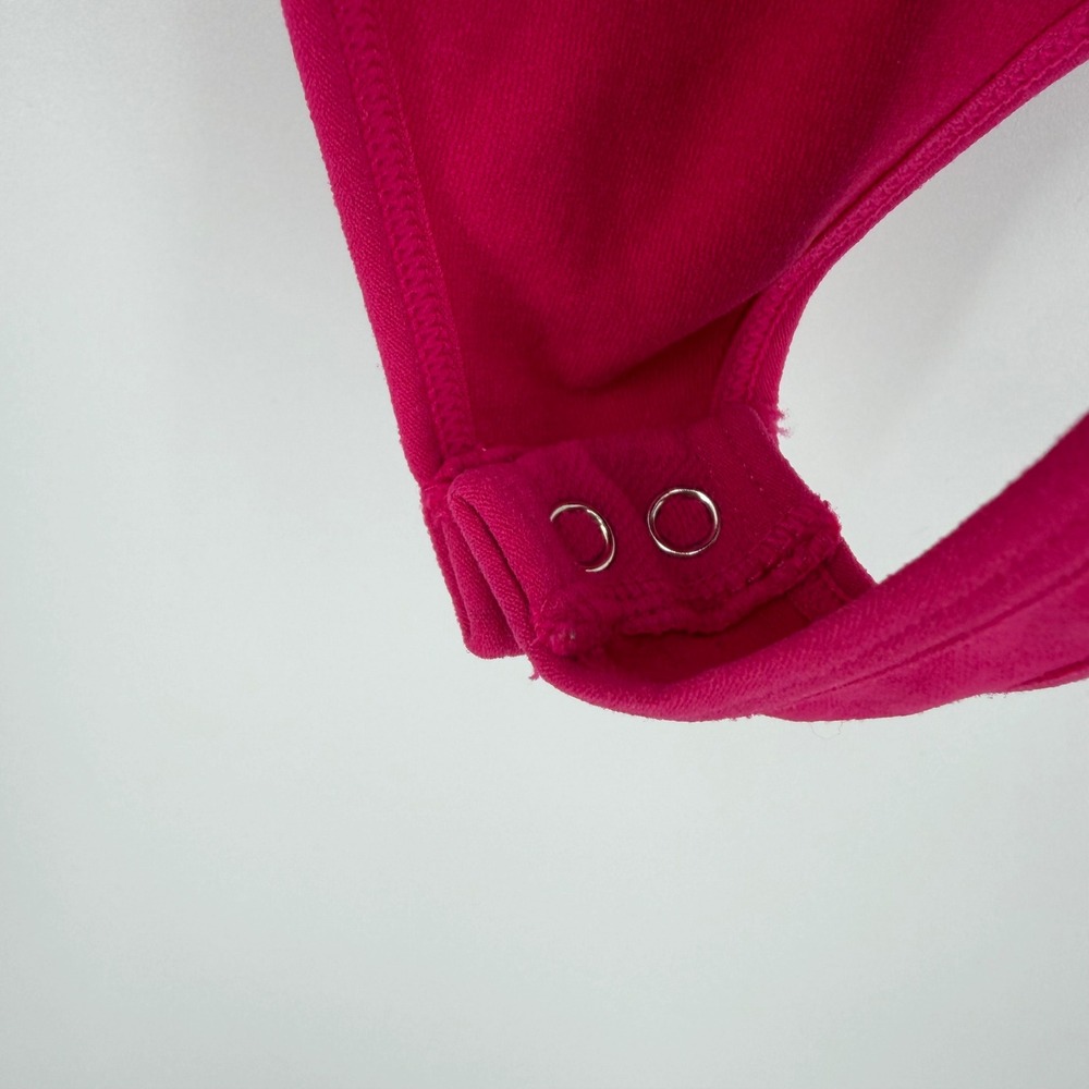 Intimately Free People Magenta Pink Spaghetti Strap Thong Bodysuit ML Scoop Neck - Picture 4 of 8